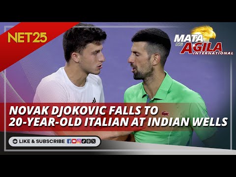 Novak Djokovic falls to 20-year-old Italian at Indian wells | Mata Ng Agila International