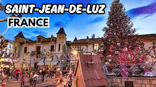 A Cozy Winter Day in Saint-Jean-de-Luz | Christmas Lights & Beach