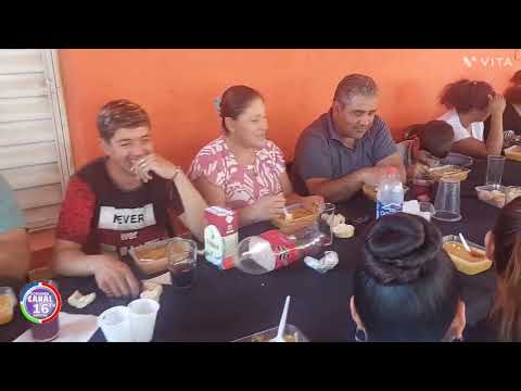 Estuvimos en la casa de Alicia Ceballo en el brete festejando el día del trabajador