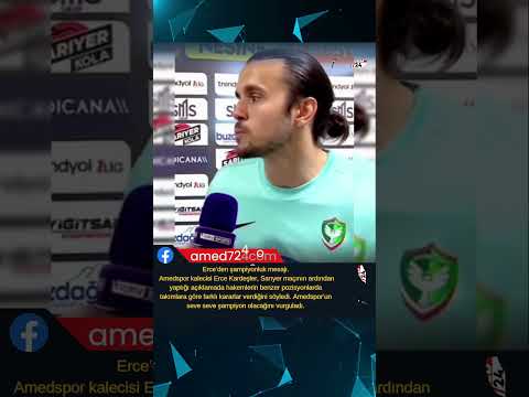 📌 Erce’den şampiyonluk mesajı. #amed724 #amed #diyarbakır #amedspor #tff1lig