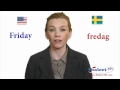How to speak in Swedish - Days of the week 