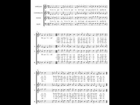 Juan de Lencina: Fata la parte. Partitura. Audición.