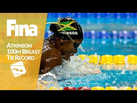 Alia Atkinson tied World Record in 100m Breaststroke