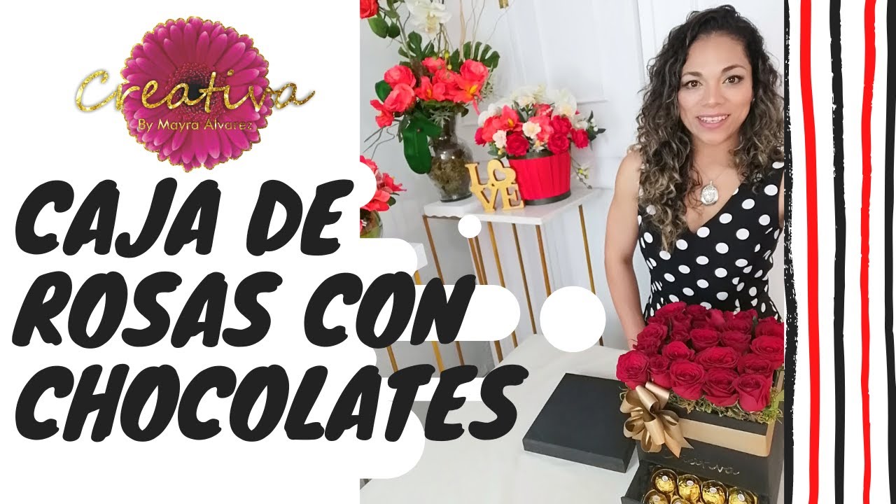 🌹Como Hacer Una Caja con Rosas y Chocolates 🌹Super Fácil Y Rápido !!!🌟 Tutorial- DIY-Hazlo Tú Mismo