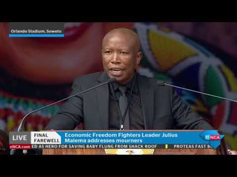 EFF leader Julius Malema pays tribute to Mam Winnie Mandela