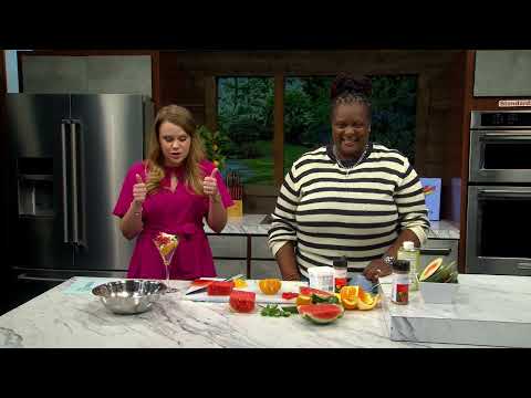 Kiara Hardy Makes Honey Orange Watermelon Salad