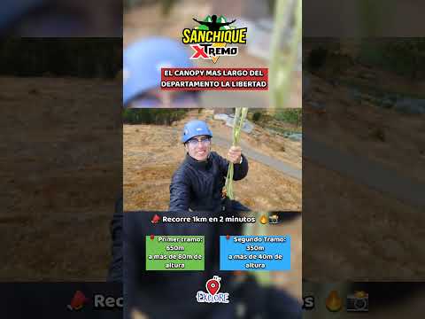 Canopy más largo del departamento #lalibertad #otuzco #sanchique #viajes #turismo #juegosextremos