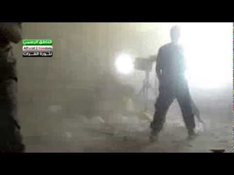 استهداف نقاط تمركز قوات النظام في حي الحويقة في دير الزور بواسطة رشاش دوشكا من قبل لواء جند العزيز