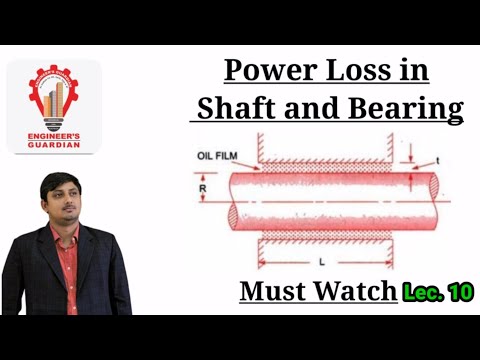 Power loss calculation in shaft and bearing with conceptual problem