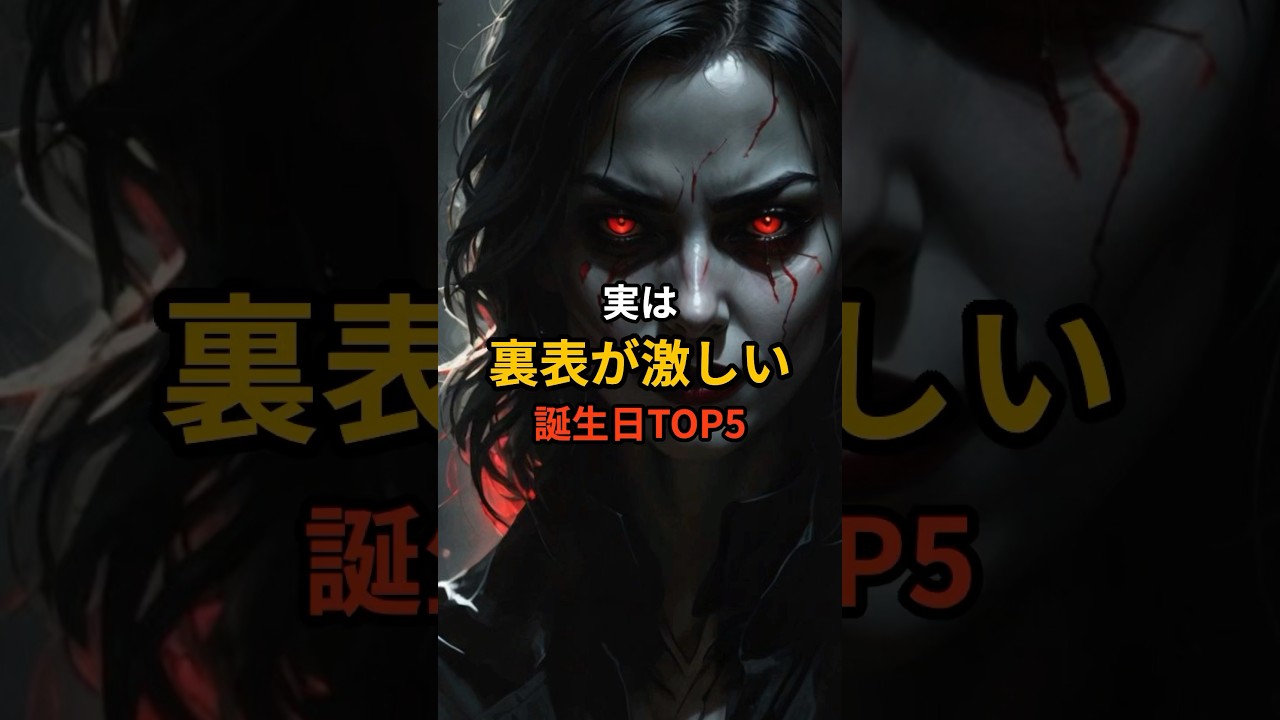 【最後は要注意‼️】実は裏表が激しい誕生日TOP5🔮#shorts #スピリチュアル #誕生日占い #性格診断 #本音 #占い