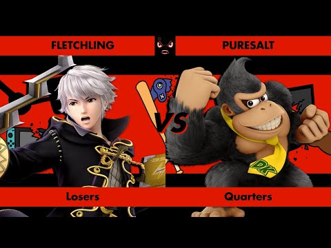 Rage Quit #4 - Losers Quarters - Fletchling (Robin) vs Puresalt (Donkey Kong)