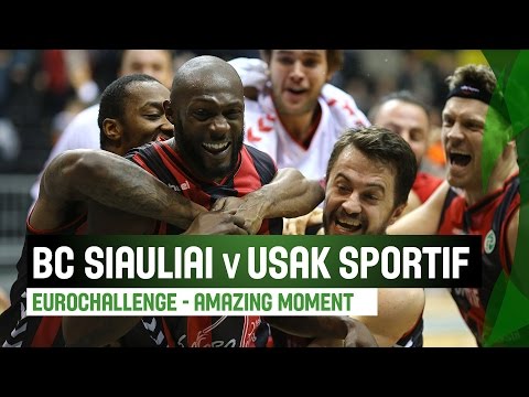 Half-court Buzzer-beater BC Siauliai (LTU) v Usak Sportif (TUR) - RS - 2014-15 EuroChallenge