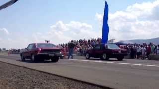 preview picture of video 'Drag Fox Body Mustang vs Drag Chevelle, Desert Aire Drags 2013'