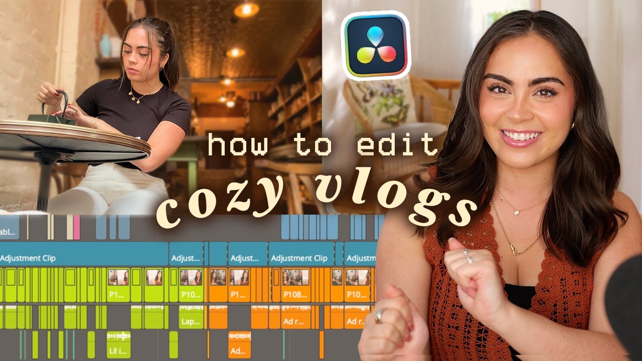 how i edit cozy, AESTHETIC vlogs ☁️ davinci resolve workflow & secrets ✨