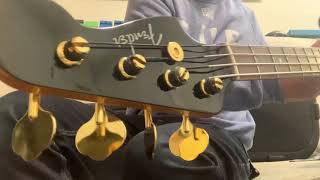 Video thumbnail for 2018 Fender Limited Edition Midnight Traditional 60’s Precision Bass Black & Gold MIJ Japan by johnnyangel69