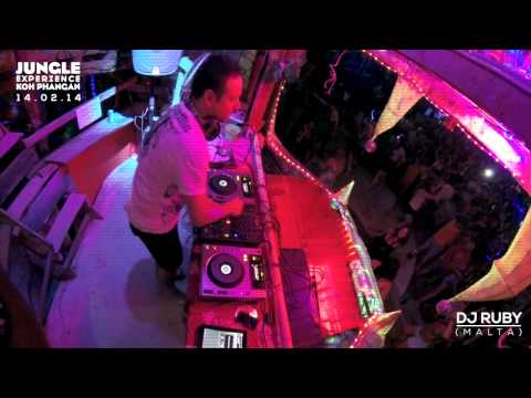 DJ Ruby live video set at Jungle Experience Koh Phangan Thailand 14-02-14