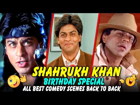 Shahrukh Khan Birthday Special All Best Comedy Scenes Back To Back | Baadshah, Yes Boss, Josh