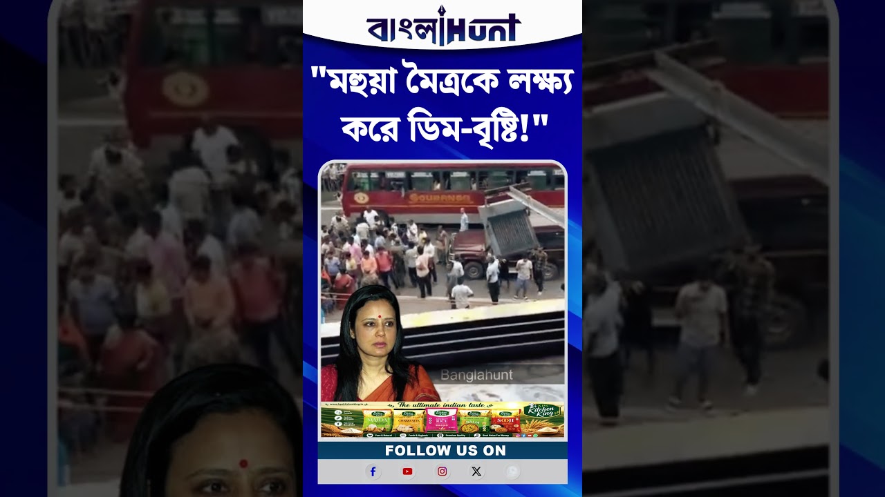 মহুয়া মৈত্রকে লক্ষ্য করে ডিম-বৃষ্টি! ফেসবুক লাইভে বিস্ফোরক অভিযোগ সাংসদের