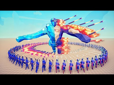 ICE & FIREWORK - 50x ICE ARCHER +50x FIREWORK ARCHER vs UNITS Totally Accurate Battle Simulator TABS