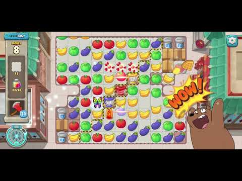 We Bare Bears Match3 Repairs Level 1357 - No Boosters