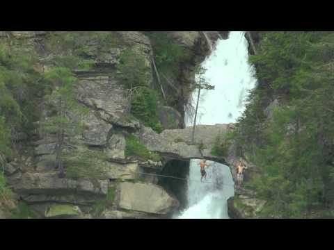 AUSTRIA Stuibenfall, Umhausen, Ötztal (hd-video).
