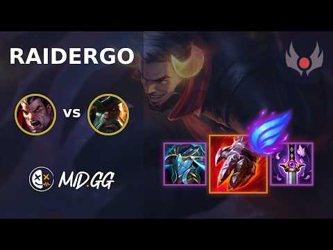 MID.GG: [ RaiderGO ] Darius TOP vs Gangplank | EUW GRANDMASTER | LOL Season 2026