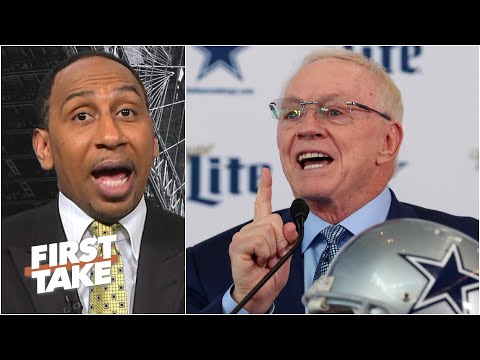 史蒂芬 A. 對牛仔隊首輪選 QB 堅決表態！| First Take (Stephen A. is defiant about the Cowboys drafting a QB in the 1st Round | First Take)