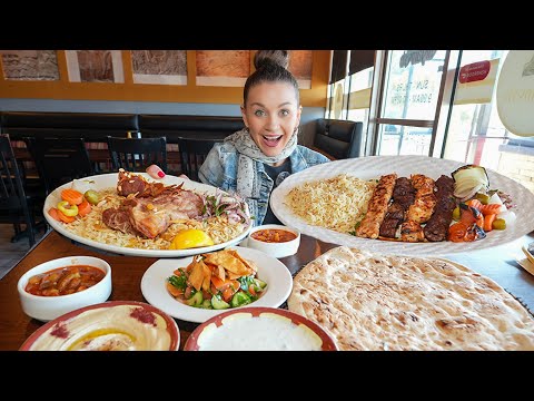 Trying IRAQI FOOD For The FIRST TIME! | OVEREATING IRAQI FOOD !!