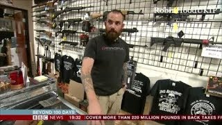 Gunshop owner confronts BBC liberal, I know exactly what you are trying to do