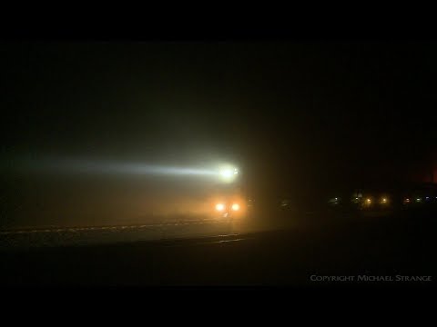 Freight Train In Night Fog / SCT 5MP9 - PoathTV Australian Railways