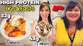 My NEW Weight Loss Breakfasts (75g of protein in 8 minutes)