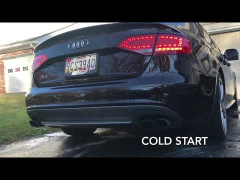 APR B8 S4 STOCK EXHAUST VS 034 MOTORSPORT X PIPE