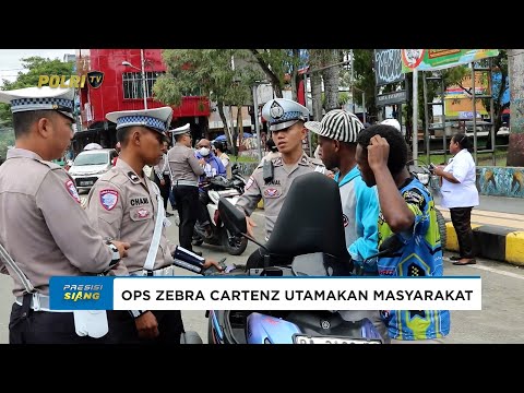 OPERASI ZEBRA CARTENZ POLDA PAPUA HARI KE-10 TEGAKKAN KETERTIBAN &amp; KESELAMATAN BERLALU LINTAS