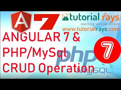 Part 1 2022 Angular PHP MySql CRUD operation | Angular 12 13 PHP MySql Insert Update Delete