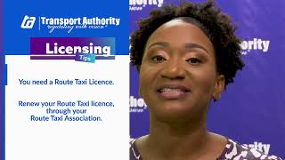 Licensing Tips  Route Taxi Licence 2