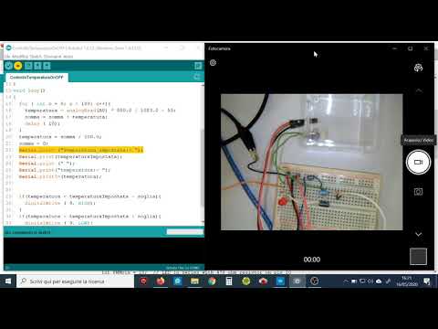 Controllo di temperatura ON OFF codice3
