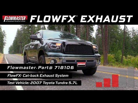 Flowmaster FlowFX Cat-Back, Dual Side Exit SS System for 2007-2009 Toyota Tundra 5.7L V8 (718106)