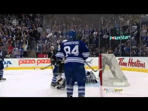 Milan Lucic snapshot goal 2-1 May 12 2013 Boston Bruins vs Toronto Maple Leafs NHL Hockey