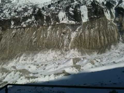 Aiguille du Midi, France, Chamonix - Mont Blanc - the Mer de Glace glacier level from 1990 to 2011
