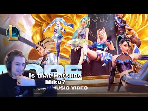 xQc reacts to K/DA - MORE ft. Madison Beer, (G)I-DLE, Lexie Liu, Jaira Burns, Seraphine