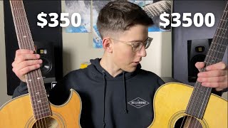 Video thumbnail for $3500 vs $350 Acoustic Guitar / Is The Price Worth It? / Cheap vs Expensive by John Nistorenko