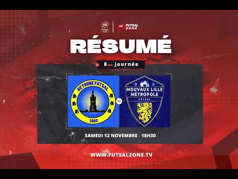 D1 Futsal - J8 Béthune Futsal vs Mouvaux Lille Métropole Futsal