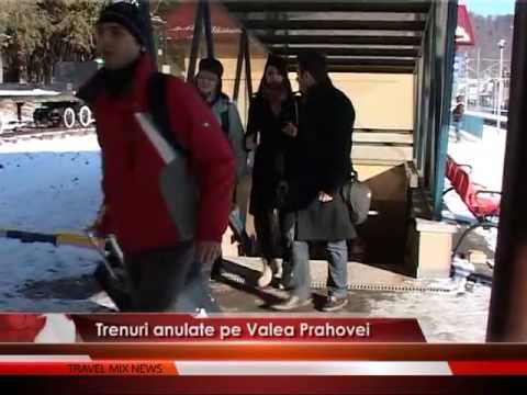 Trenuri suspendate pe Valea Prahovei