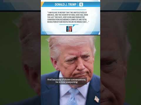 Trump says strikes against Iranian energy infrastructure will be postponed for five days