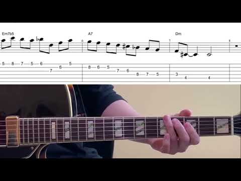 Minor 2-5-1 Jazz Exercises In Dm – Wes Montgomery, George Benson, Pat Martino Style
