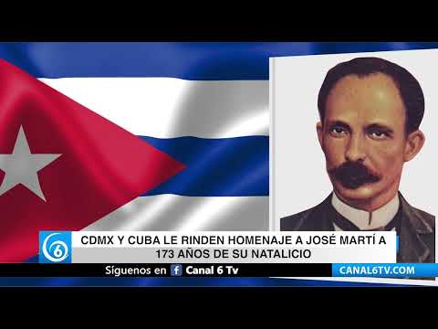 Video: CDMX y Cuba le rinde homenaje a José Martí a 173 años de su natalicio