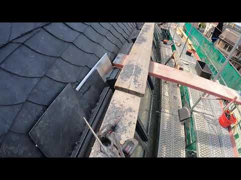 Firstgebinde decken - Teil 23 - Schiefer Schuppendeckung in Freital - Schieferdecker aus Sachsen