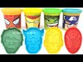 Play Doh Marvel Avengers with Iron Man Hulk Captain America Molds and Surprise Toys