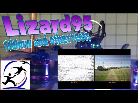 Eachine Lizard95, how to use 100mw on the VTX and testing other props and batteries