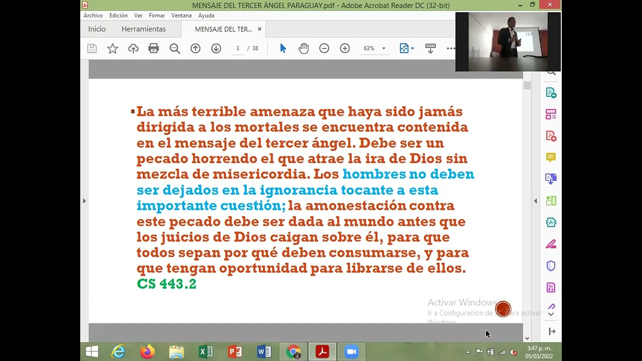 QUE IMPLICA SER DEL MENSAJE DEL TERCER ANGEL'?